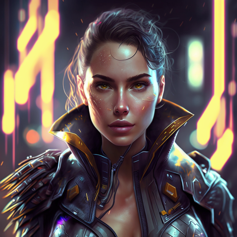 Cyberpunk Gal Gadot – NFT - Carl Paris NFT