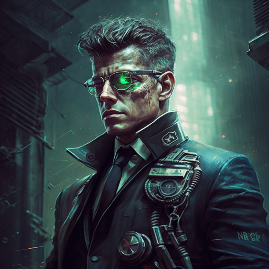 Cyberpunk John F. Kennedy – NFT - Carl Paris NFT